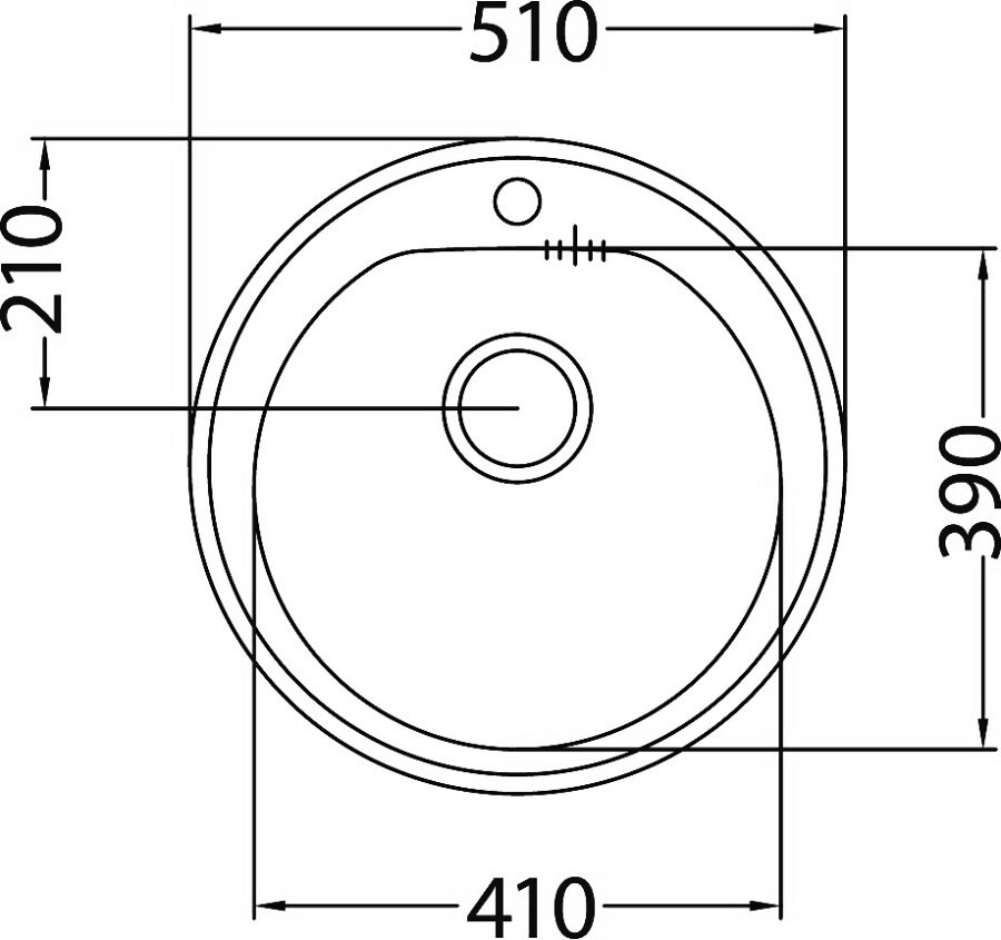 Диаметр мойки для кухни круглой
