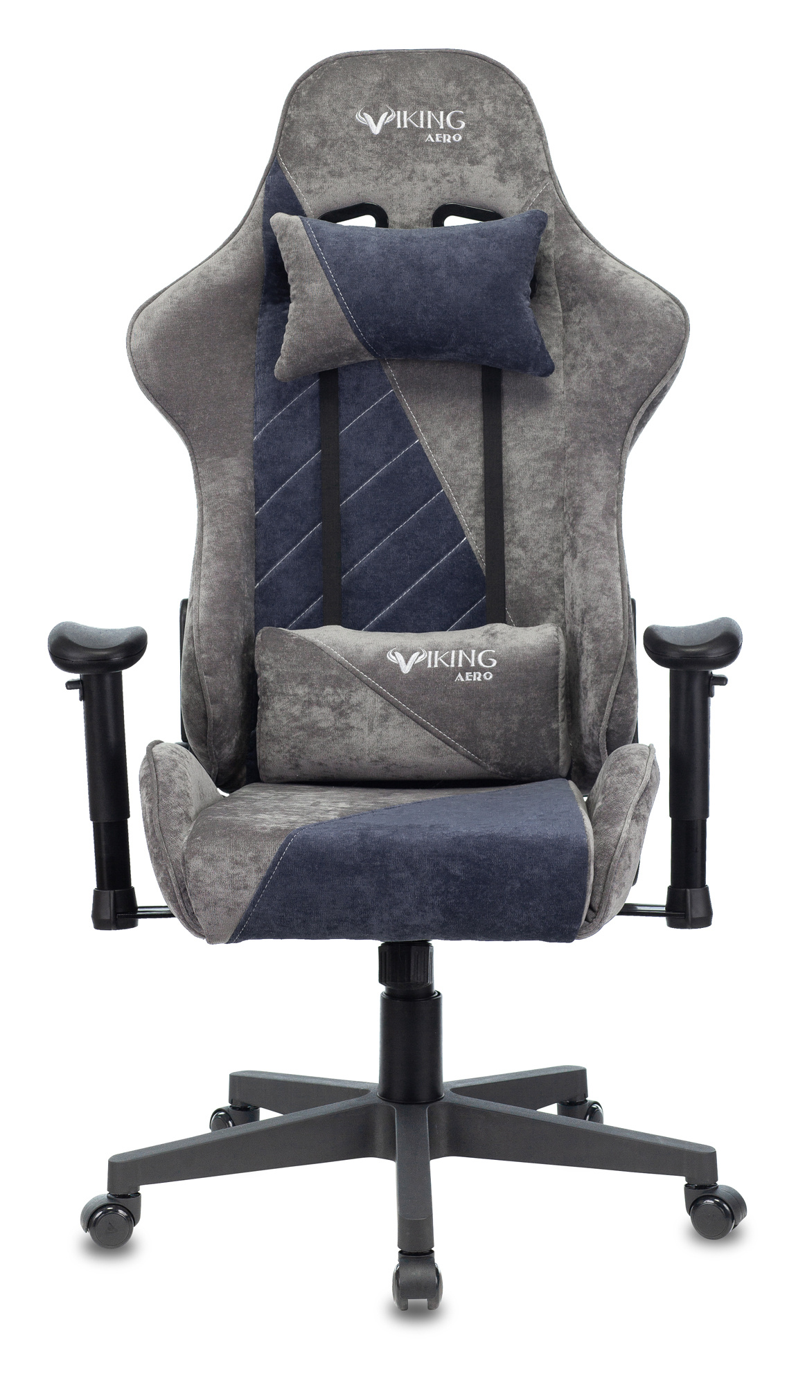 Кресло игровое ZOMBIE VIKING X серый/темно-синий