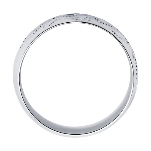 Кольцо обручальное из серебра р. 21 SOKOLOV 94110017