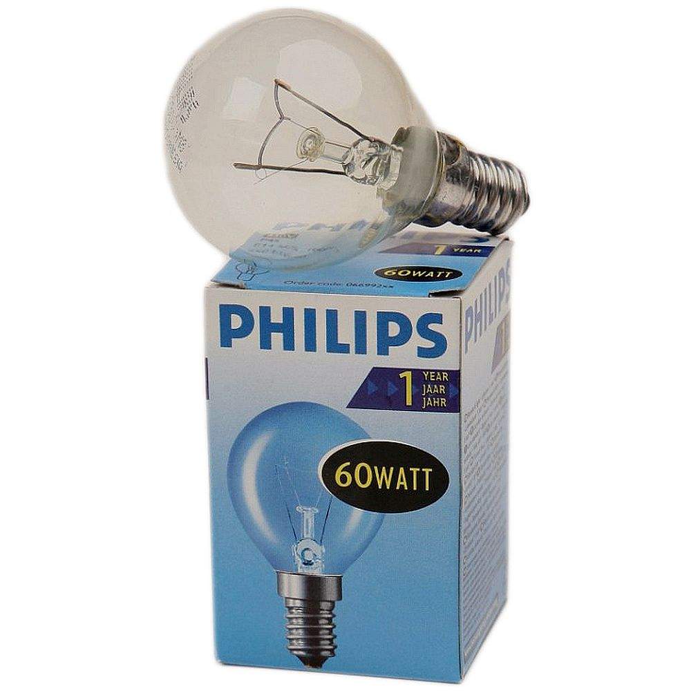 Лампа накаливания PHILIPS P45 60W E14 CL