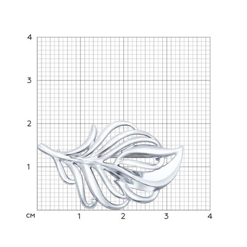 Брошь «Листок» SOKOLOV 94040111
