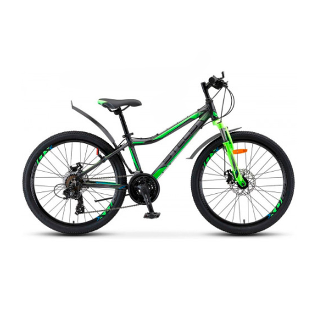 Велосипед Stels Navigator 410 MD 21-Speed V010 2019 12" черный/зеленый