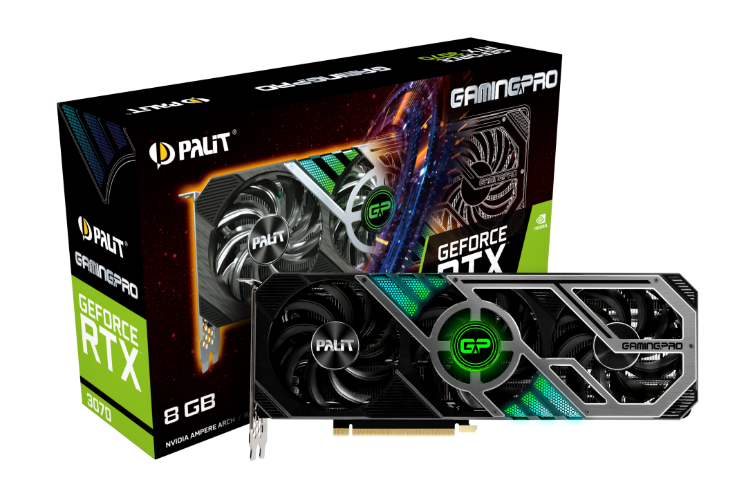 Видеокарта Palit Nvidia GeForce RTX 3070 GamingPro LHR (NE63070019P2-1041A)