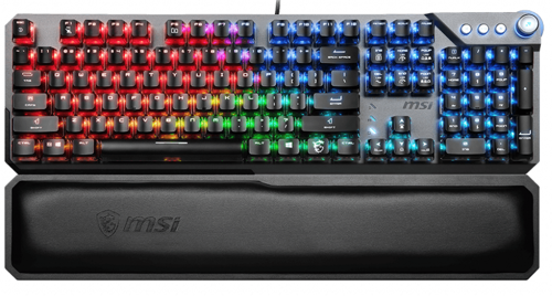 Проводная игровая клавиатура MSI VIGOR GK71 SONIC серый, черный, купить в Москве, цены в интернет-магазинах на Мегамаркет
