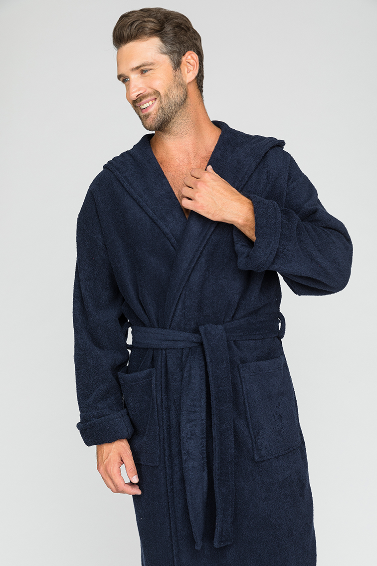 Домашний халат мужской EvaTeks Sport&Style_Man синий S