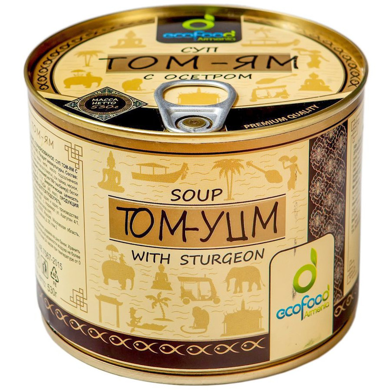 Купить суп Том Ям Ecofood с осетром 530 г, цены на Мегамаркет | Артикул: 600000750030