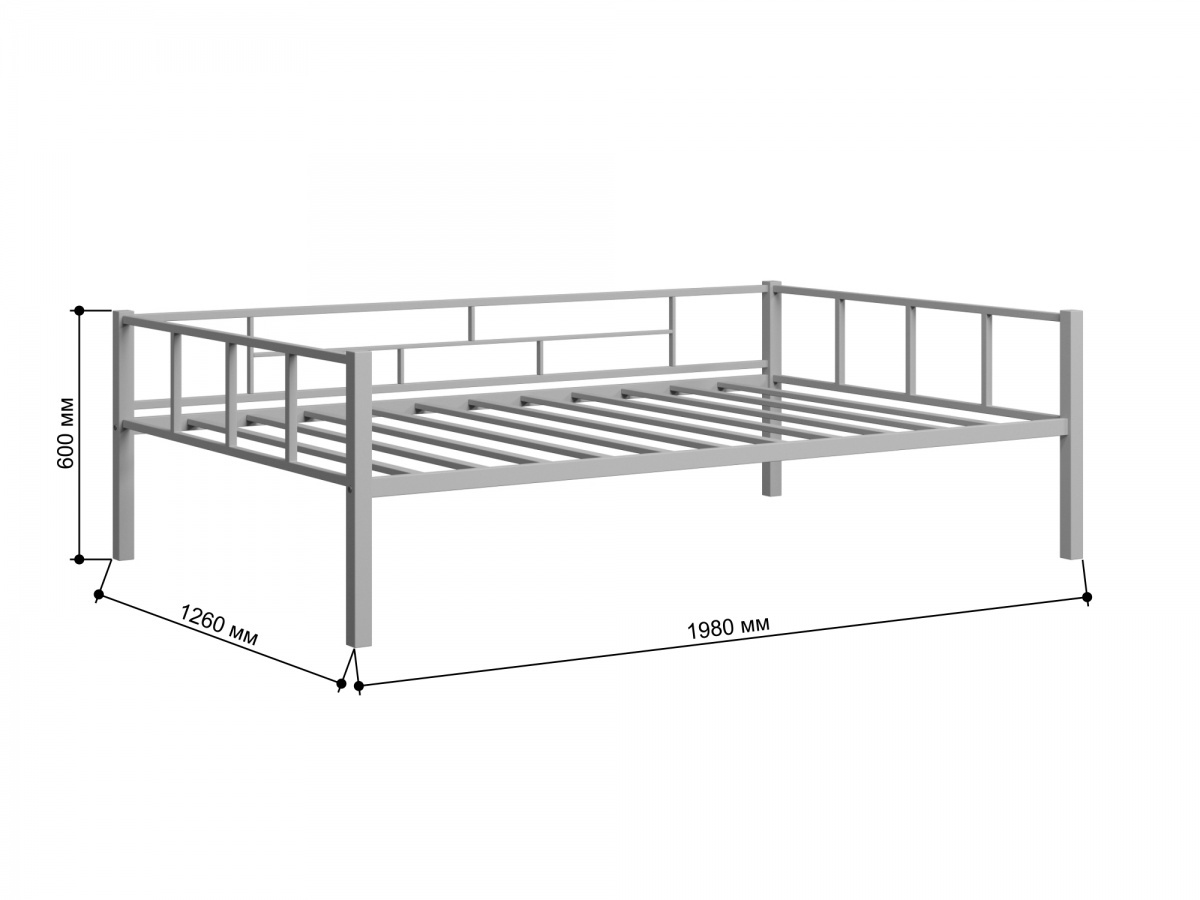 Параметры односпальной кровати