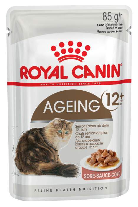 Влажный корм для кошек ROYAL CANIN Ageing+12, мясо, 12шт, 85г