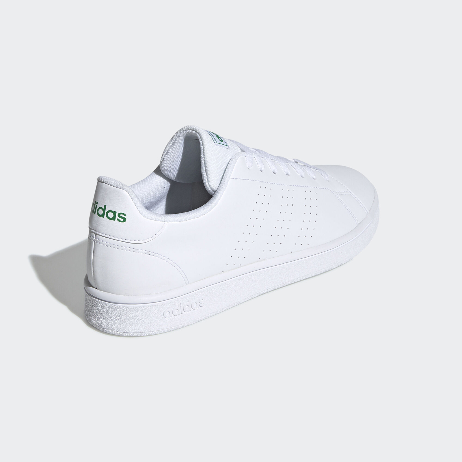 Adidas advantage hot sale triple white