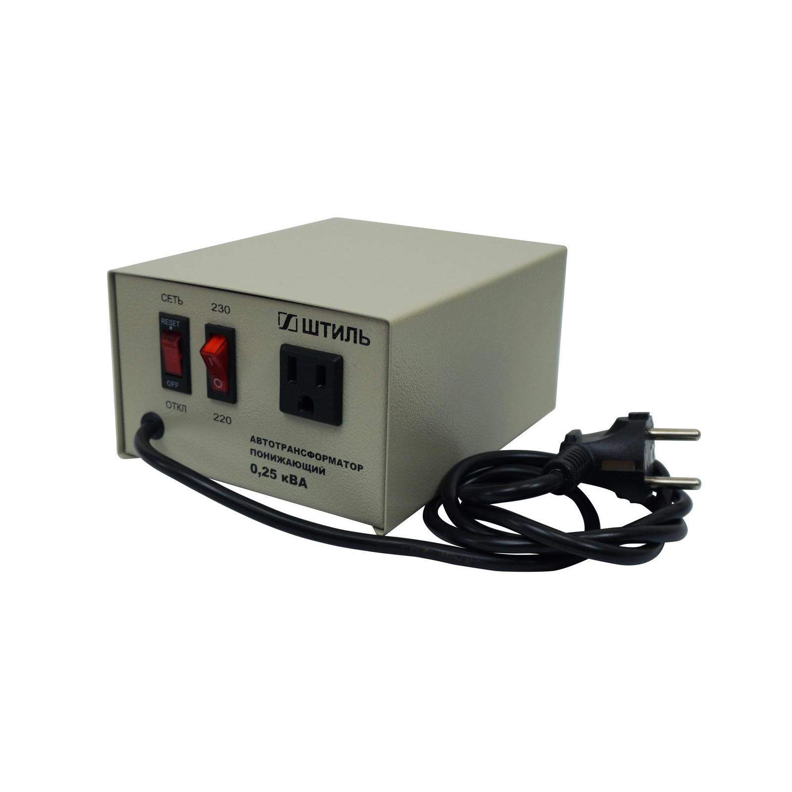 Понижающий трансформатор "Штиль" АТ 230-220/120-0,25-50 серый корпус ...