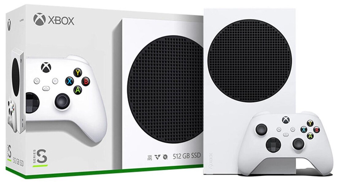 Игровая приставка Microsoft Xbox Series S 512Gb White RRS-00011 / RRS-00010 - купить в TechnoShop1, цена на Мегамаркет