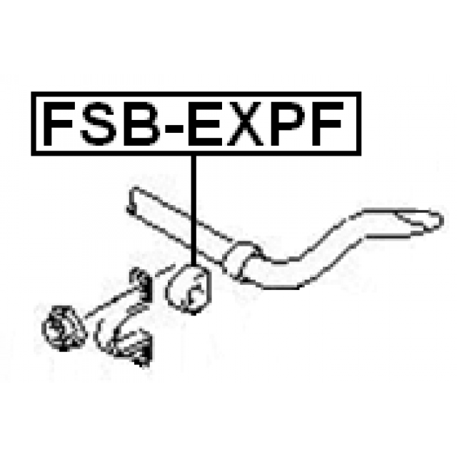 Втулка стабилизатора FEBEST FSB-EXPF