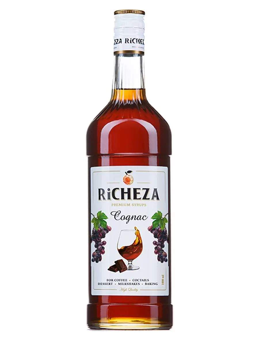 Купить сироп для кофе и коктейлей Коньячный 1 литр, RICHEZA, цены на Мегамаркет | Артикул: 600002792035