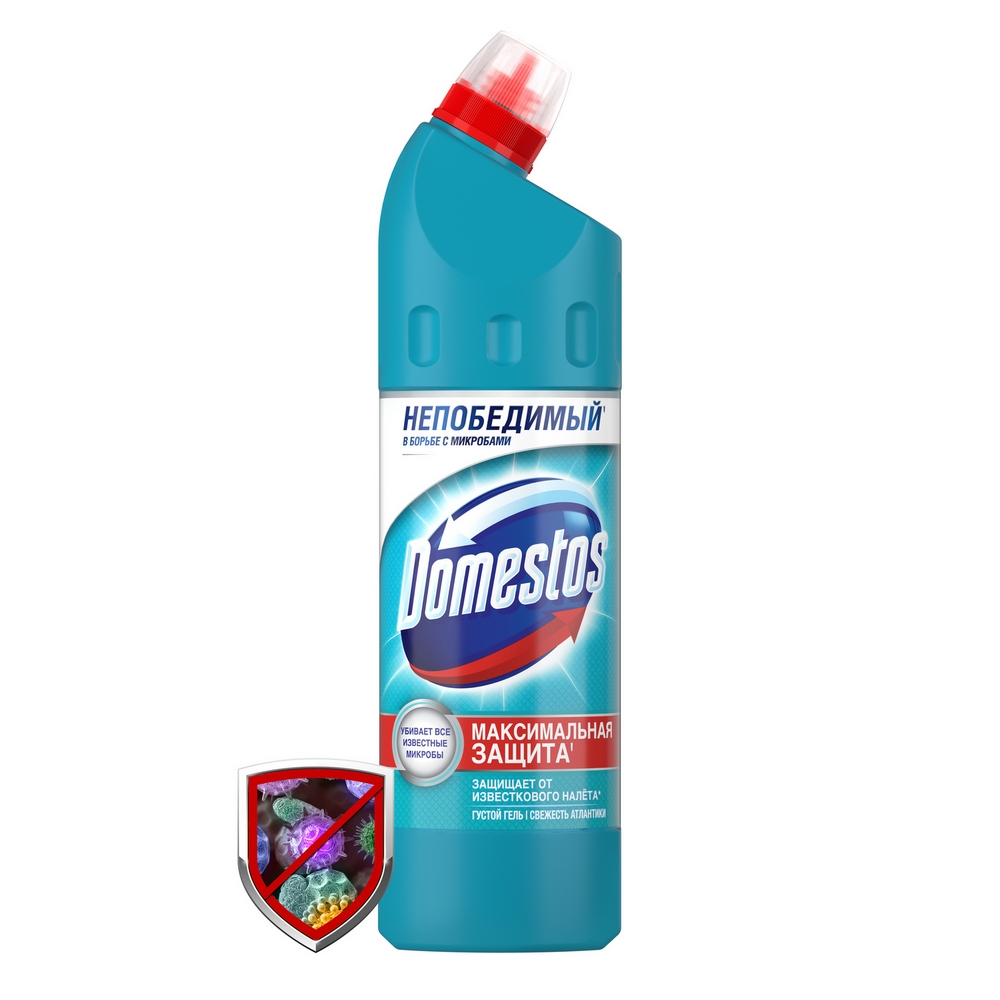 Универсальное cредство Domestos Свежесть Атлантики 750 мл - отзывы  покупателей на Мегамаркет | 600000416912