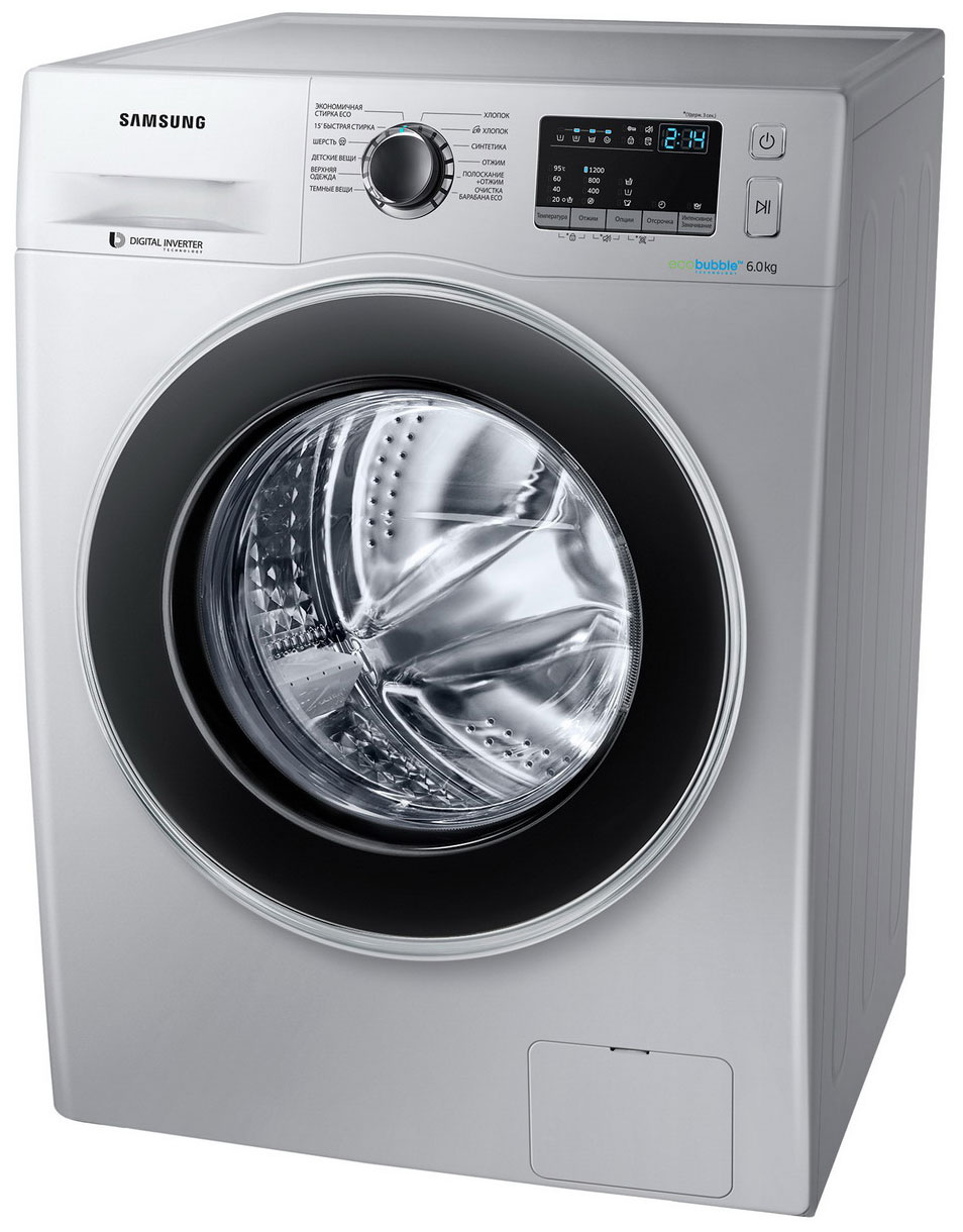 Стиральная машина Samsung Eco Bubble WW60J4210JW (Белая) 6 Кг