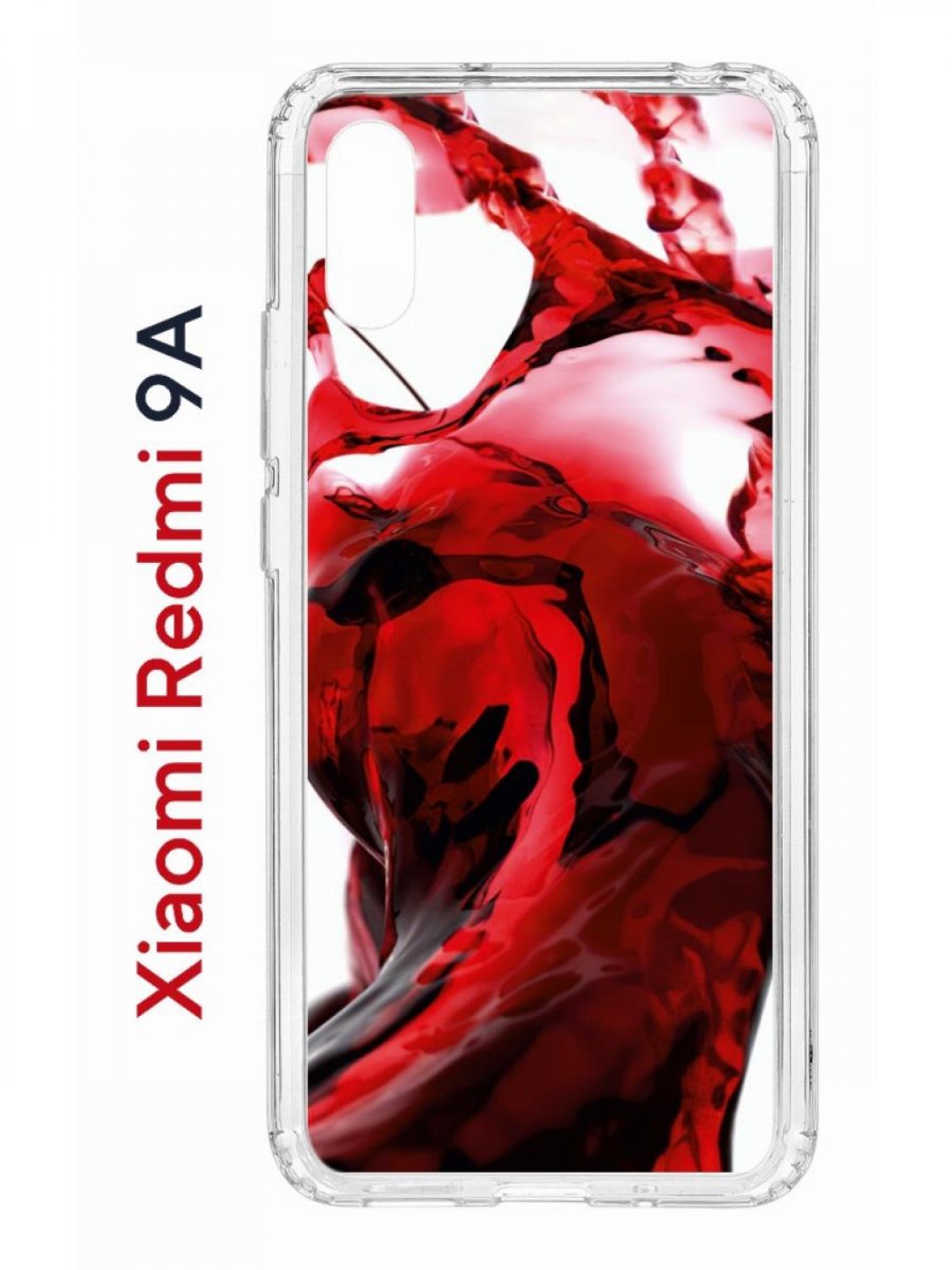 Чехол на Redmi 9A с принтом Kruche Print Вино,противоударный бампер,с  защитой камеры, купить в Москве, цены в интернет-магазинах на Мегамаркет