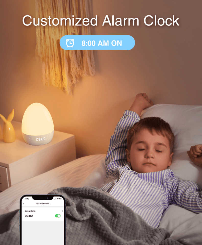 Часы-ночник с будильником Nitebird Baby Night Light LB2 работает с Алисой  купить в интернет-магазине, цены на Мегамаркет