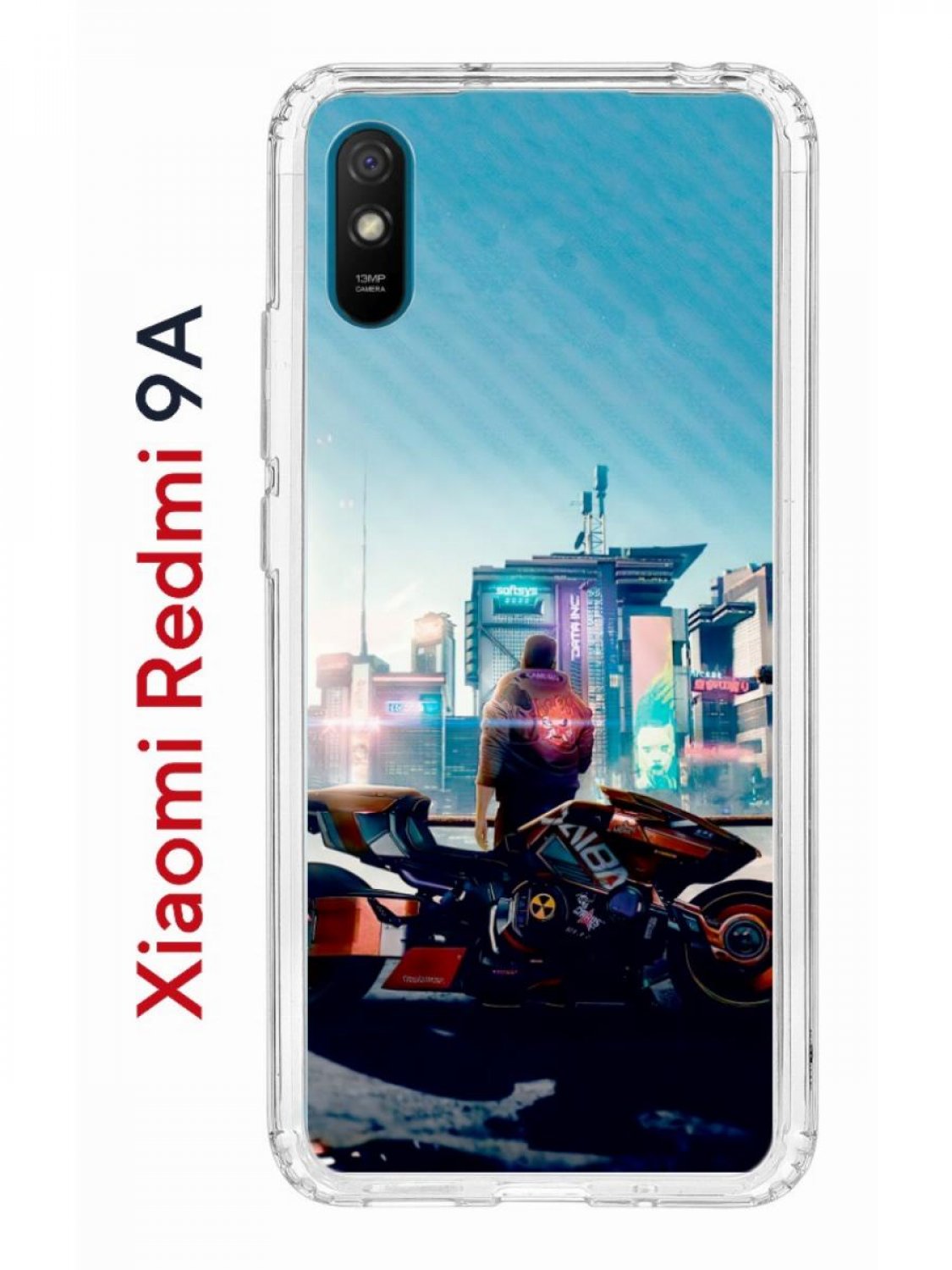 Чехол на Redmi 9A с принтом Kruche Print Киберпанк,противоударный бампер,с  защитой камеры, купить в Москве, цены в интернет-магазинах на Мегамаркет