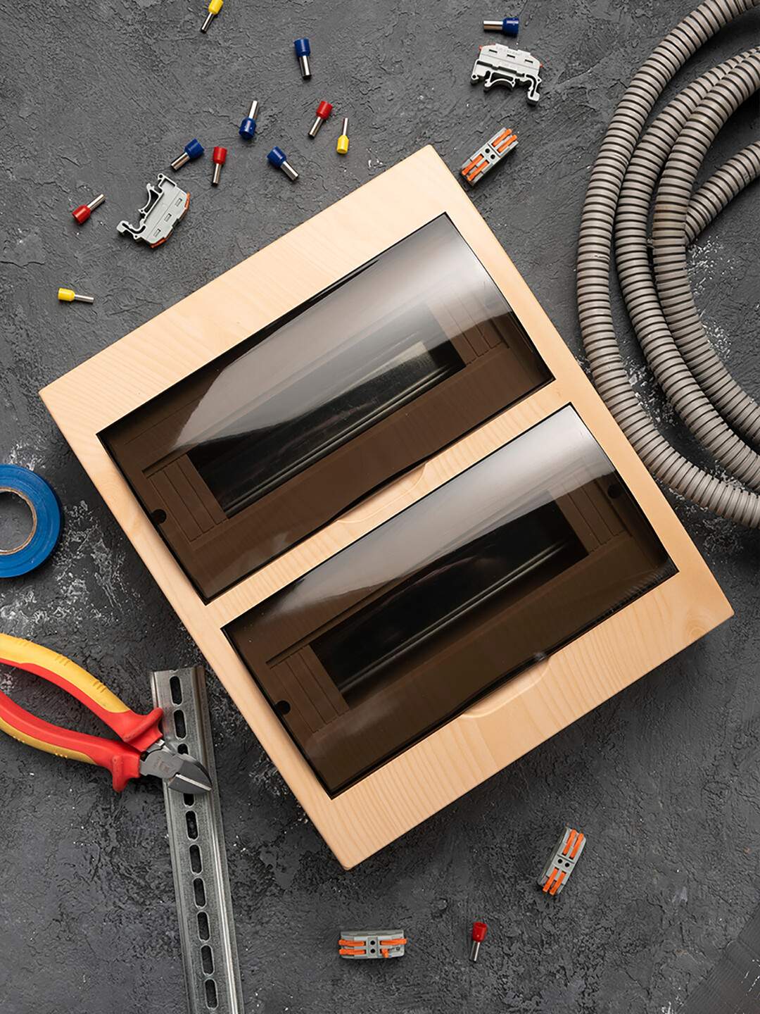 Щит распределительный навесной EKF PROxima ЩРН-П-24 светлое дерево IP41 ...