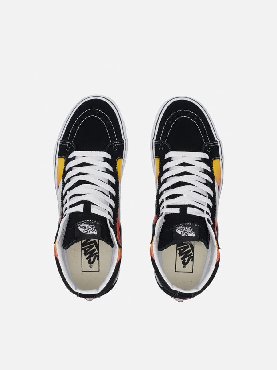 Кеды женские Vans Sk8-Hi Reissue Flame черные 37 EU - купить в Москве, цены  на СберМегаМаркет