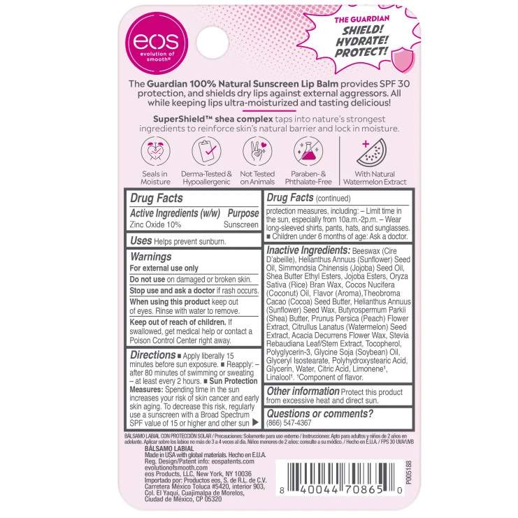 Kupit Solncezashitnyj Balzam Dlya Gub Eos Sun Protect Watermelon Spf 30 Arbuz Ceny V Moskve Na Sbermegamarket Ru Artikul