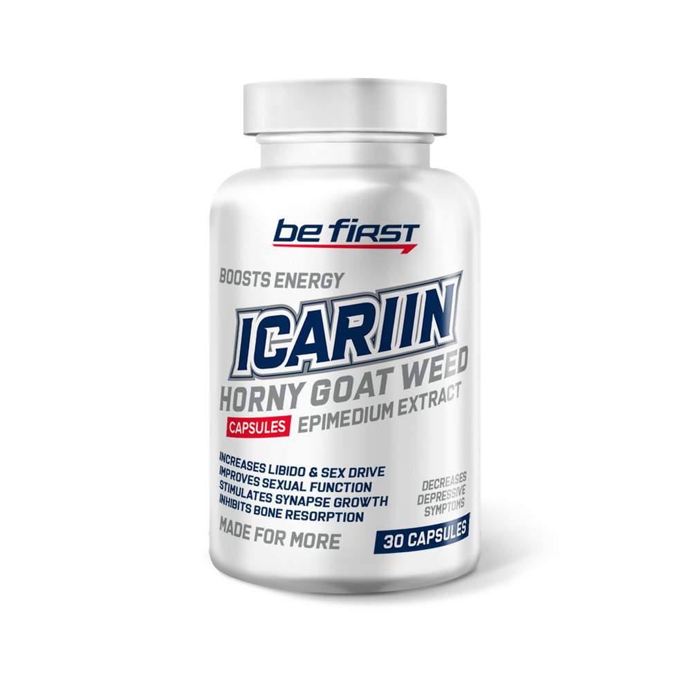 Be First Icariin (Horny Goat Weed), 30 капсул - купить в Москве, цены на Мегамаркет | 600002746997