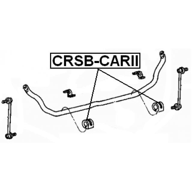 Втулка стабилизатора FEBEST CRSB-CARII