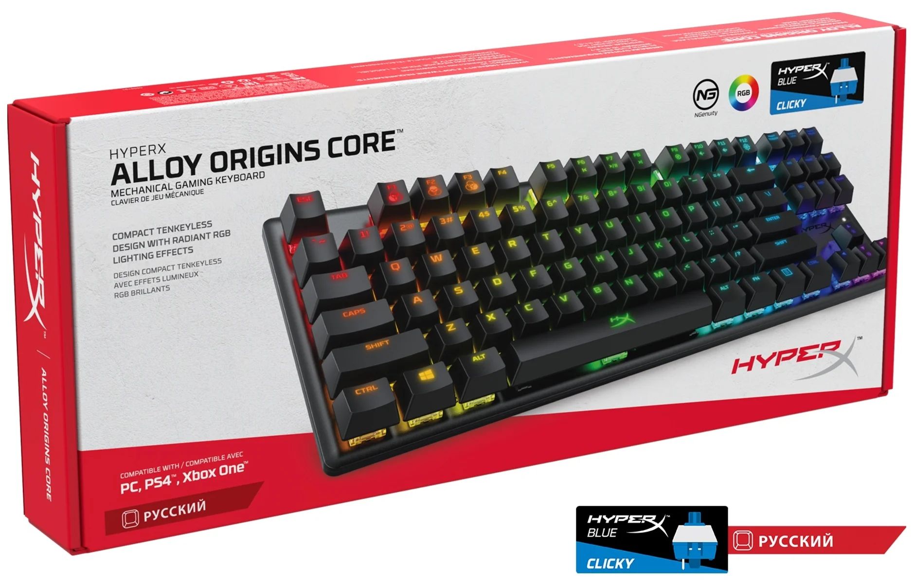 Как разобрать клавиатуру hyperx alloy origins core Проводная игровая клавиатура HyperX Alloy Origins Core Black (HX-KB7BLX-RU) - ха