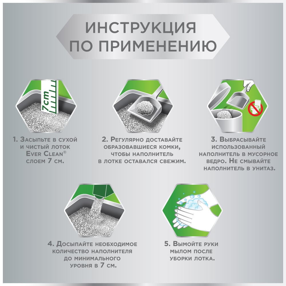 Комкующийся наполнитель для кошек Ever Clean Total Cover бентонитовый, 10 кг, 10 л