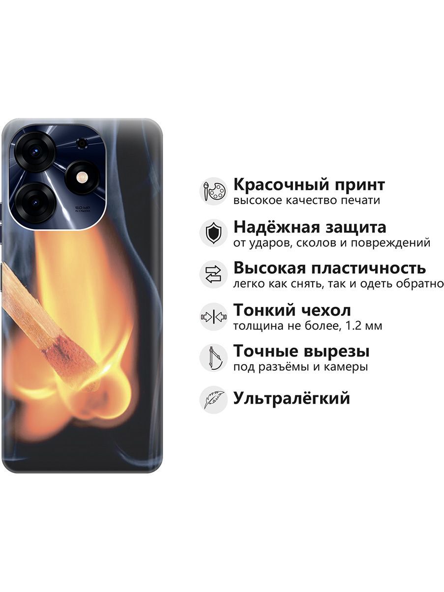 Силиконовый чехол на Tecno Spark 10 Pro 