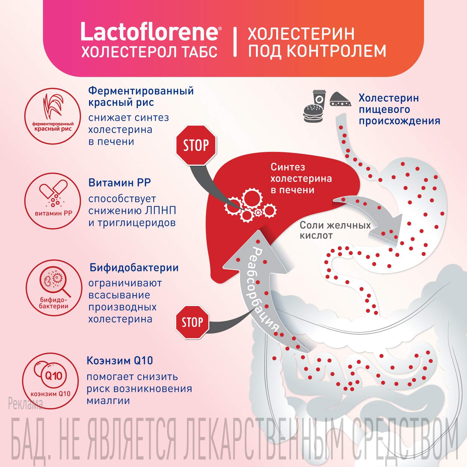 Lactoflorene холестерол табс таблетки 1100мг n30