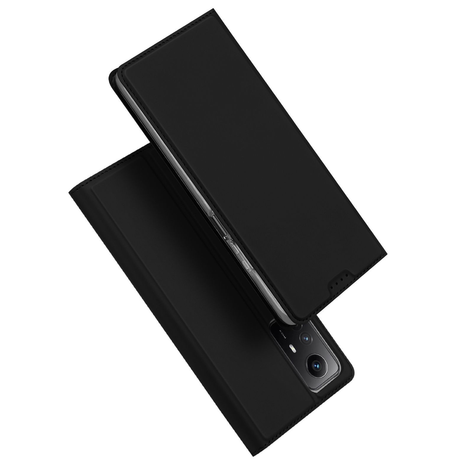 Чехол книжка Dux Ducis для Xiaomi Redmi Note 12S, Skin Series, черный, купить в Москве, цены в интернет-магазинах на Мегамаркет