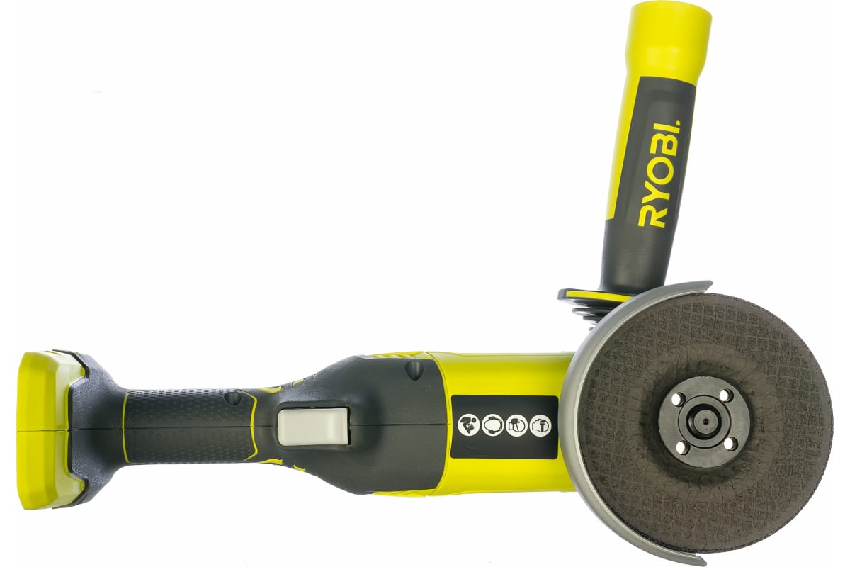 Акк. угловая шлифовальная машина Ryobi R18AG0 18V 5133001903 БЕЗ  АККУМУЛЯТОРА И З/У - отзывы покупателей на Мегамаркет | 100000065849