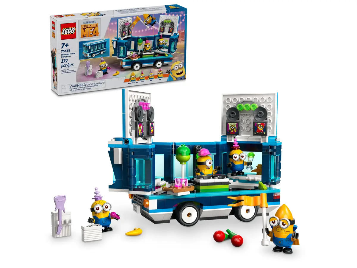 Купить конструктор Lego Minions Музыкальный автобус Миньонов, 75581, цены на конструкторы в интернет-магазинах на Мегамаркет