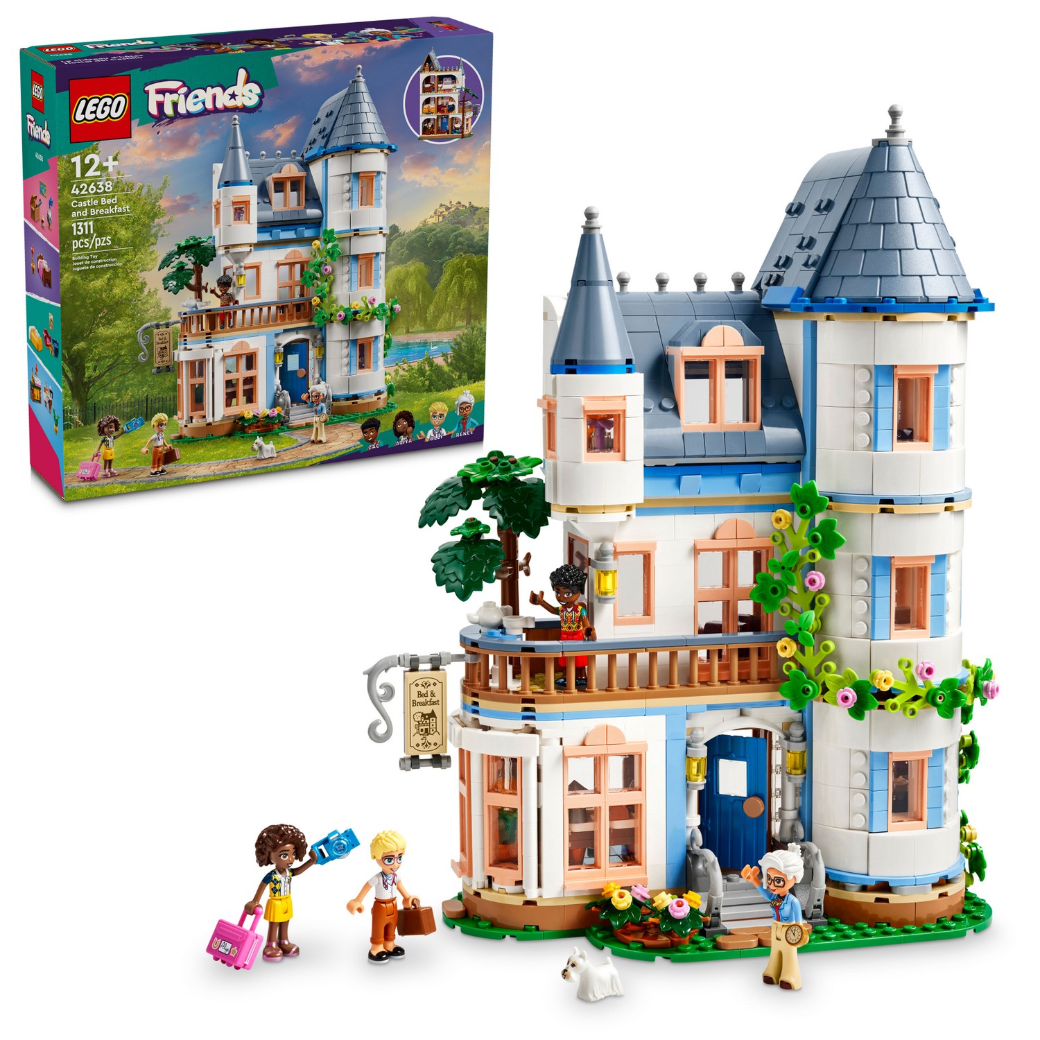 Купить конструктор Lego Friends Отель в виде замка, 42638, цены на Мегамаркет | Артикул: 100067861945