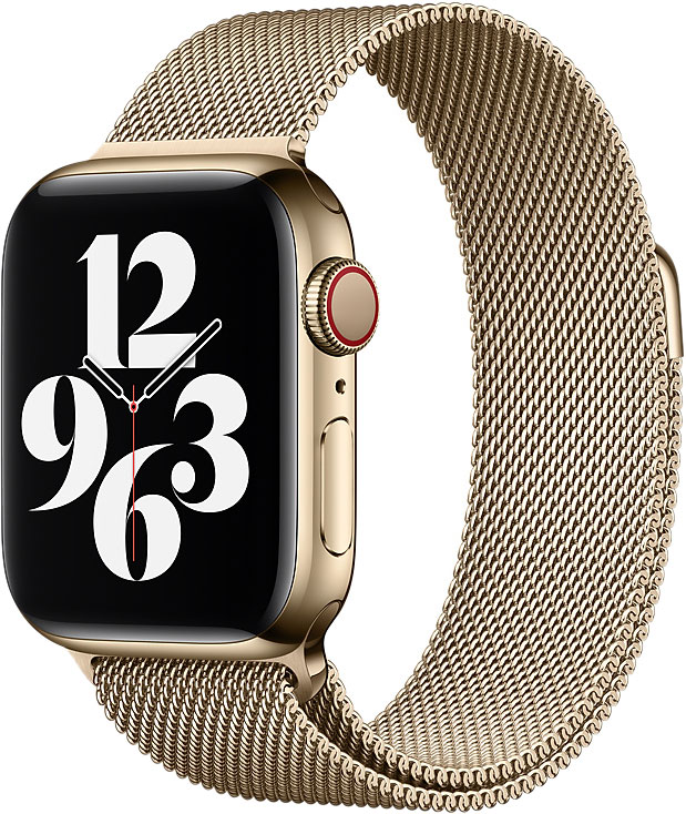 apple 40mm gold milanese loop