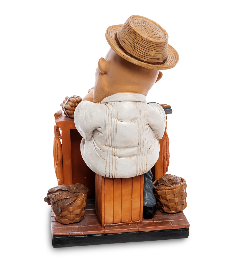 Гипсовые статуэтки продавщица шаров. Работник в антиквариате. Сувенир фигурка продавец хлеба. Статуэтка "инженер". Забавные фигурки продавщица.