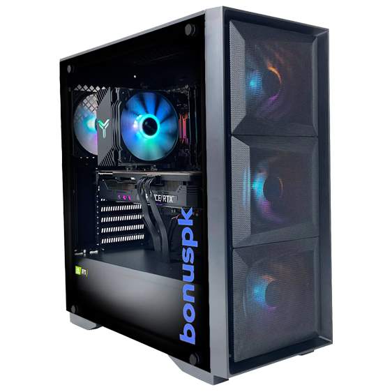 Настольный компьютер BonusPK черный (3735093) - купить в BonusПК, цена на Мегамаркет