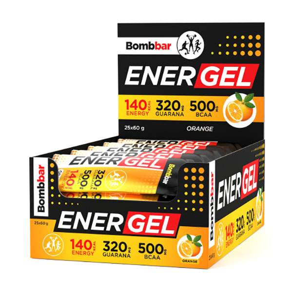 Bombbar Bombbar, Энергетический гель Ener Gel, 25х60г (Апельсин) - купить в Best.Fit, цена на Мегамаркет