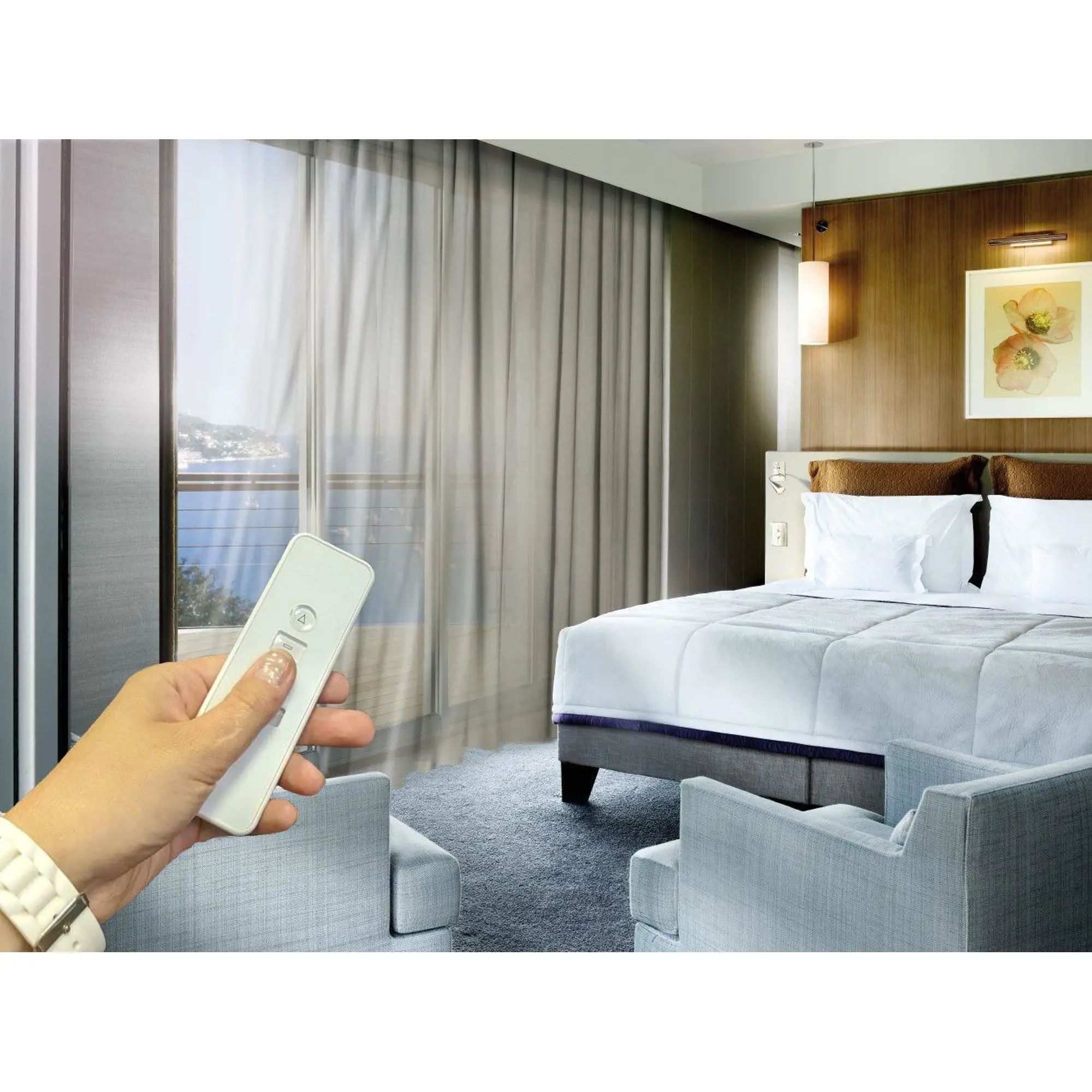 жалюзи с электроприводом. электрокарниз somfy rts. электрокарниз somfy movelite. жалюзи на пульте управления. электрокарниз novo 17s.