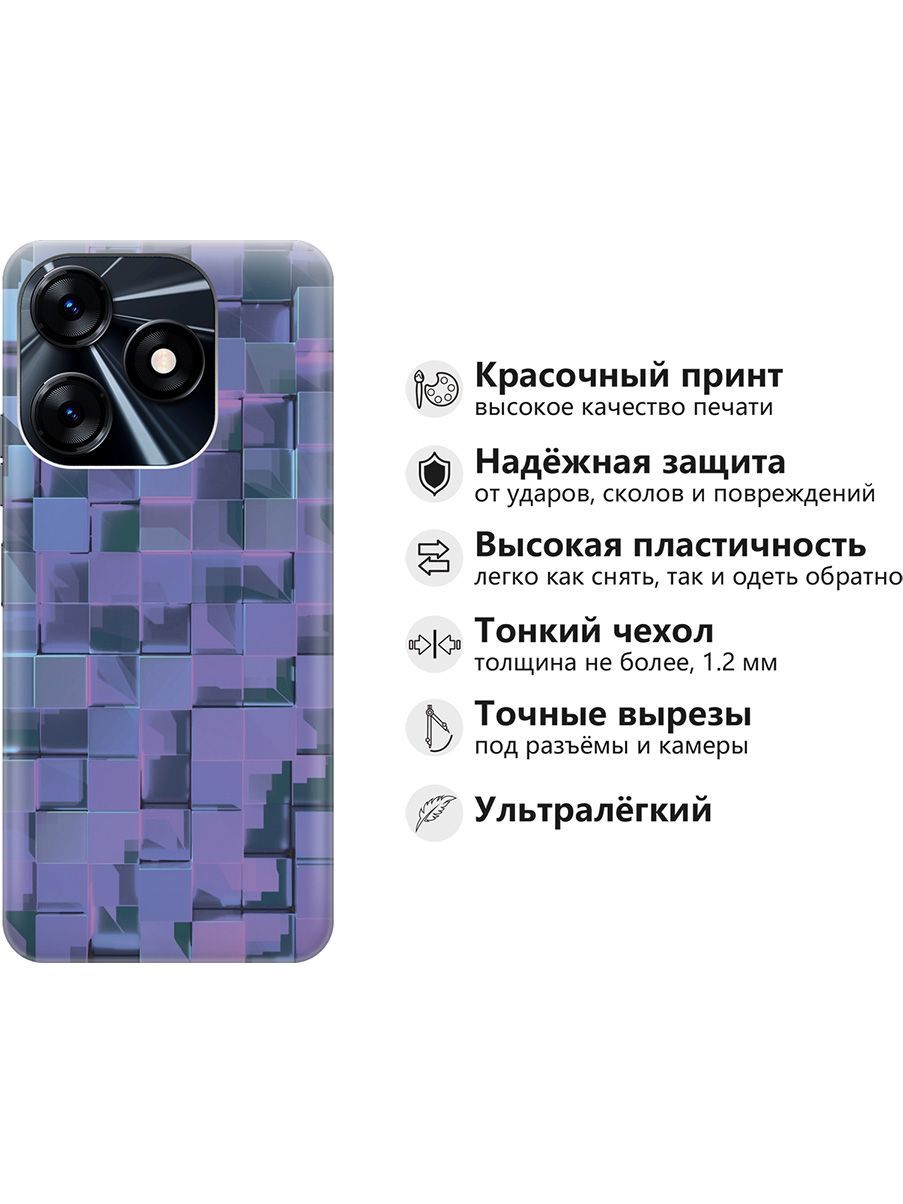 Силиконовый чехол на Tecno Spark 10 