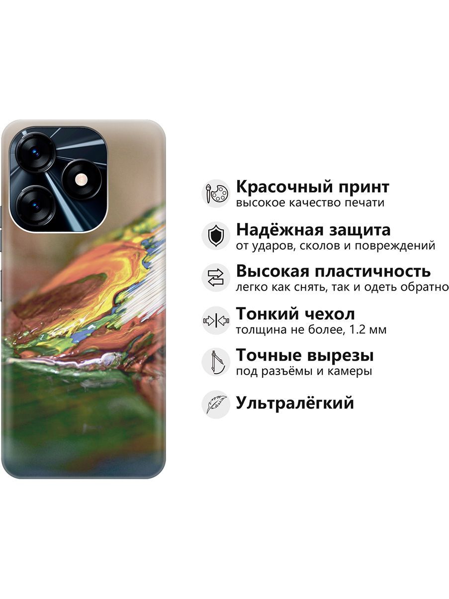 Силиконовый чехол на Tecno Spark 10 