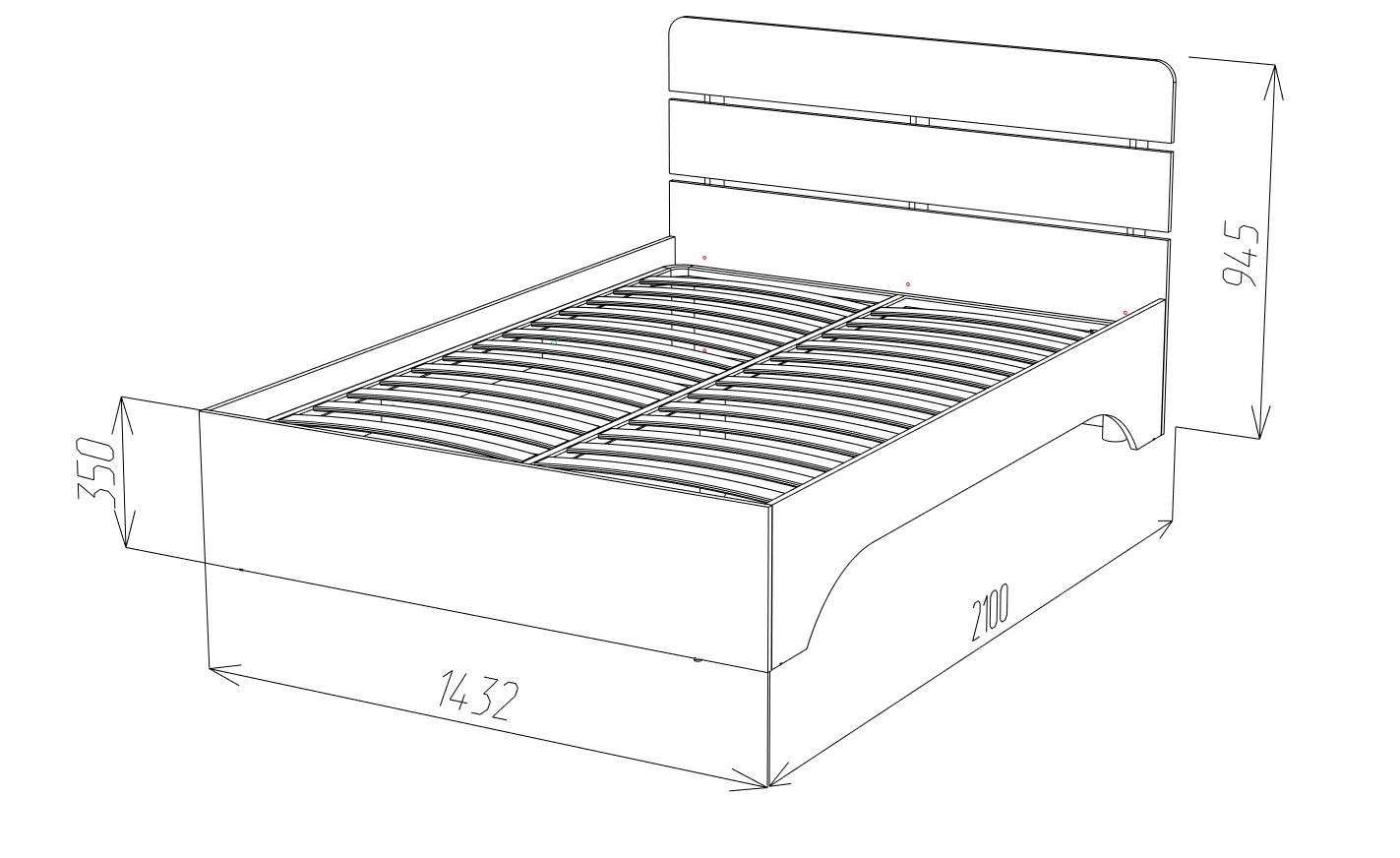 Кровать джулия 140х200