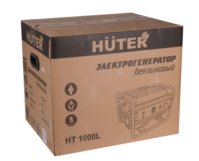 Бензиновый генератор HUTER HT1000L , цены  на Мегамаркет
