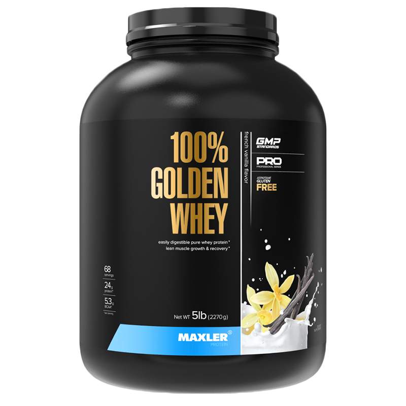 Протеин сывороточный MAXLER Golden Whey, Французская ваниль, 2,27 кг - купить в Awesome Sportpit, цена на Мегамаркет