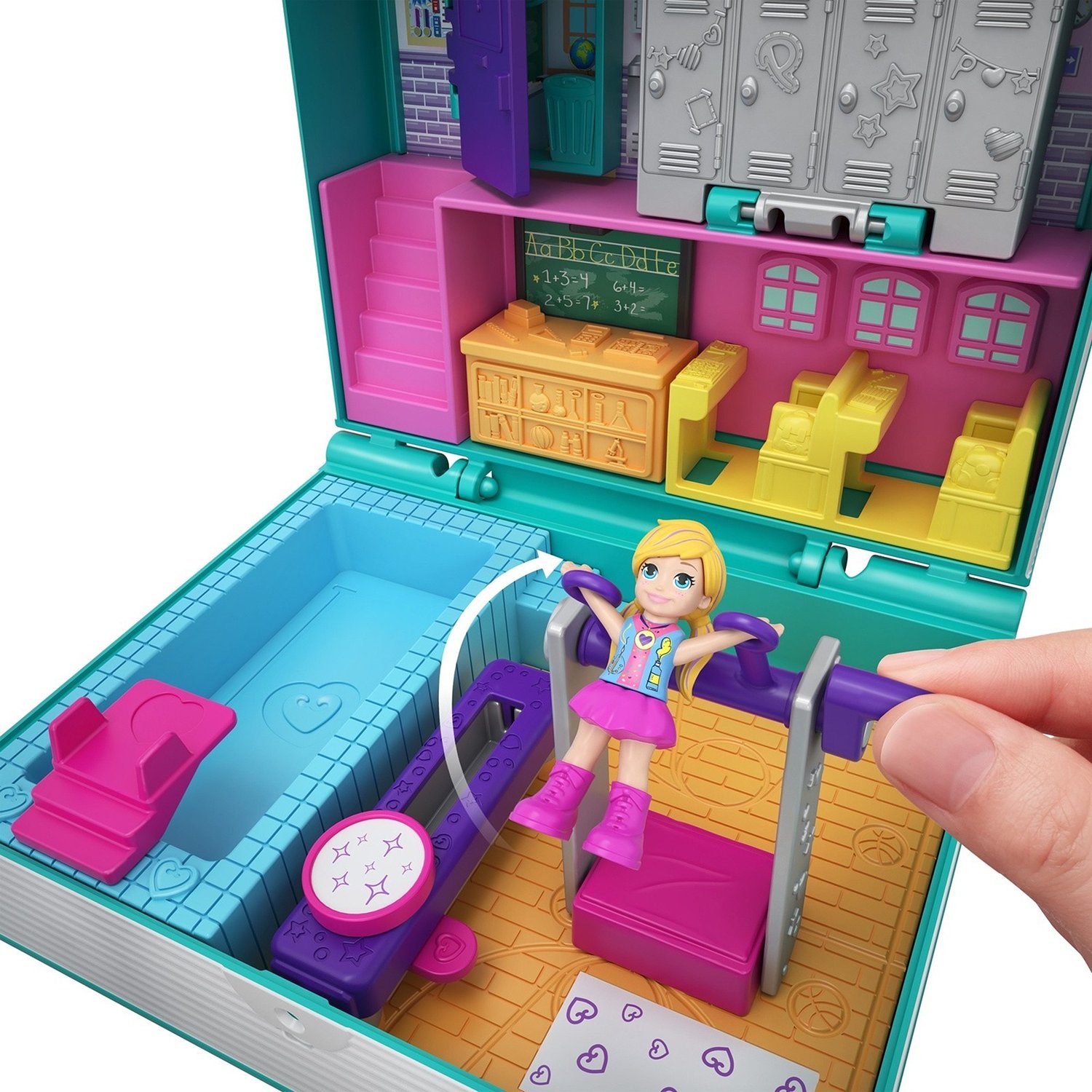 Игровой набор Polly Pocket Средняя школа FRY35/GFM48 – купить в Москве,  цены в интернет-магазинах на Мегамаркет