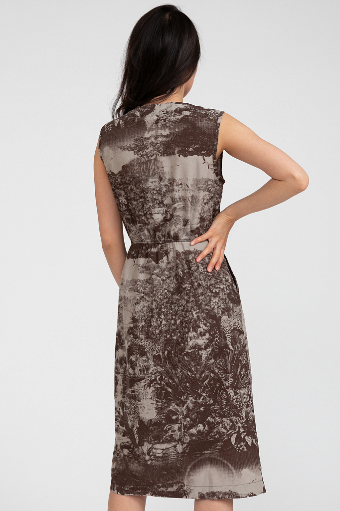 Платье женское Finn Flare S20-12066 серое 42