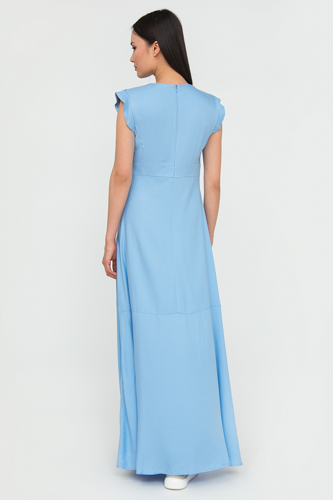 Платье женское Finn Flare S20-12088 голубое 50