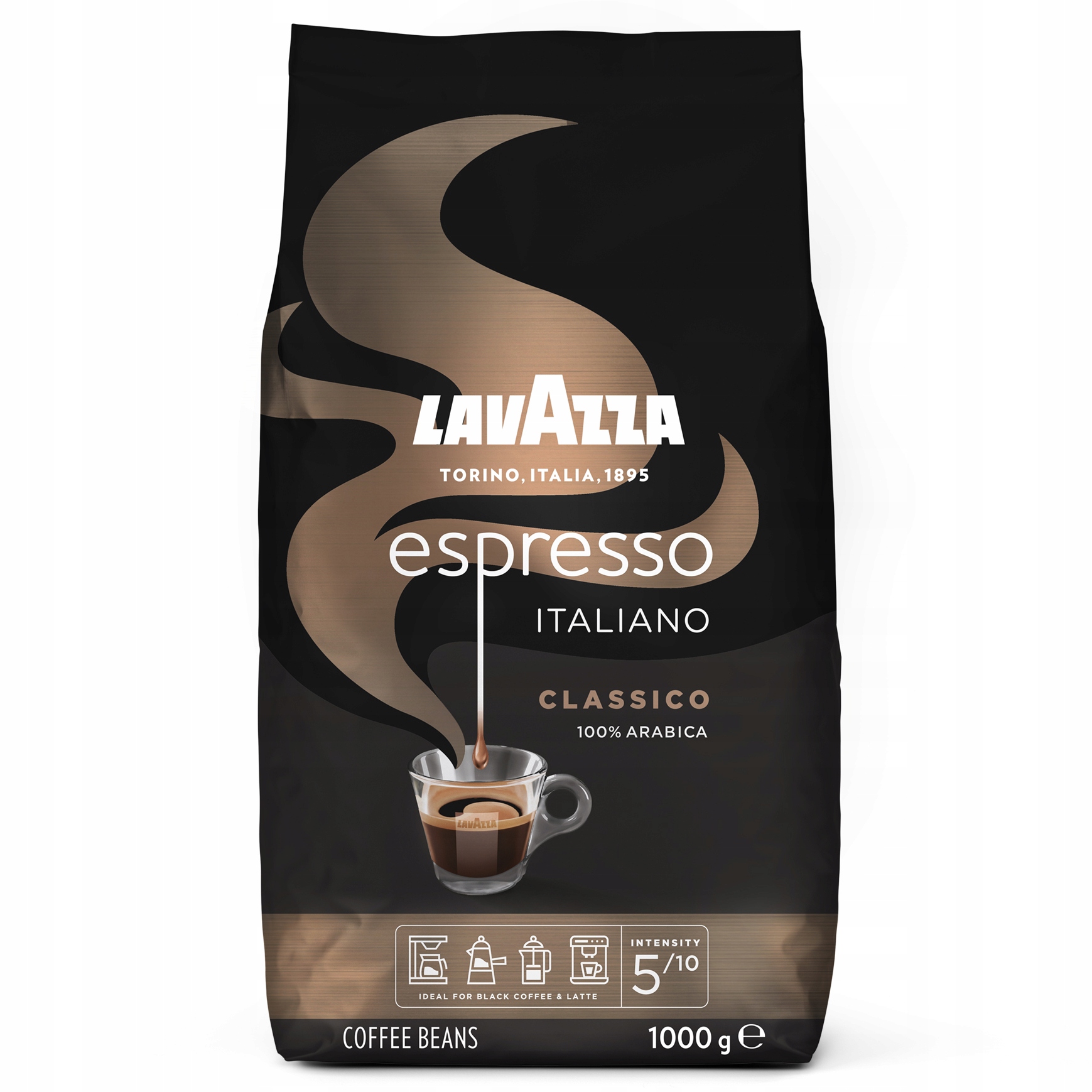 Кофе в зернах Lavazza Espresso Italiano Classico, 1 кг – купить в Москве, цены в интернет-магазинах на Мегамаркет