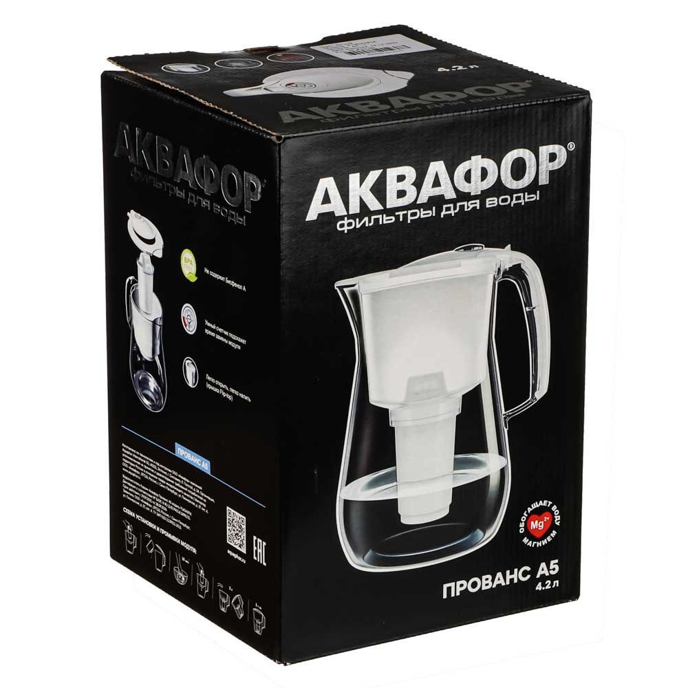 Кувшин с фильтром АКВАФОР, Прованс, 4,2 л, белый купить в интернет ...
